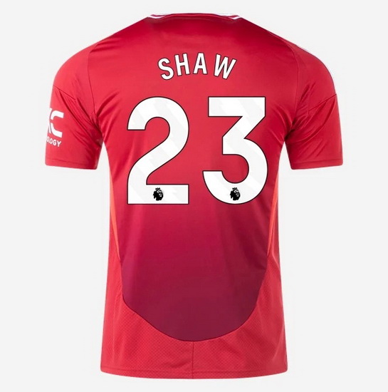 2024/25 Luke Shaw #23 Home Men's Soccer Jersey