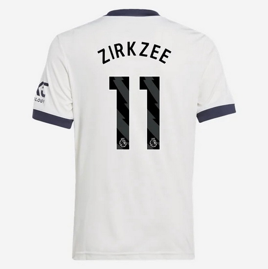 2024/25 Joshua Zirkzee #11 Third Men's Soccer Jersey - Click Image to Close