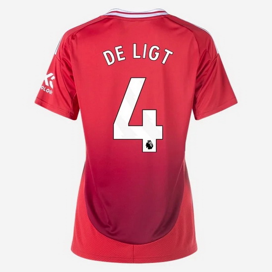 2024/25 Matthijs de Ligt #4 Home Women's Soccer Jersey