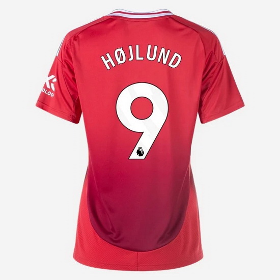 2024/25 Rasmus Hojlund #9 Home Women's Soccer Jersey