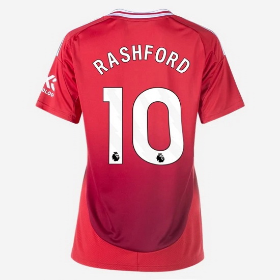 2024/25 Marcus Rashford #10 Home Women's Soccer Jersey