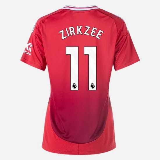 2024/25 Joshua Zirkzee #11 Home Women's Soccer Jersey - Click Image to Close