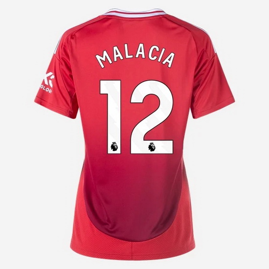 2024/25 Tyrell Malacia #12 Home Women's Soccer Jersey