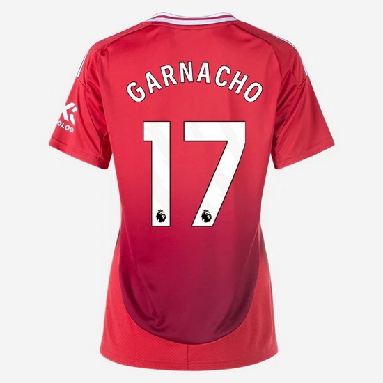 2024/25 Alejandro Garnacho #17 Home Women's Soccer Jersey - Click Image to Close