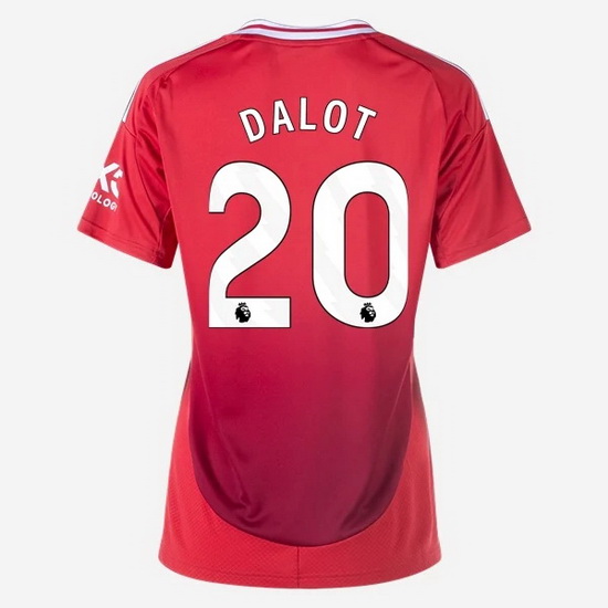 2024/25 Diogo Dalot #20 Home Women's Soccer Jersey