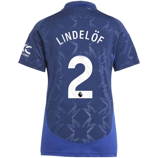 2024/25 Victor Lindelof #2 Away Women's Soccer Jersey