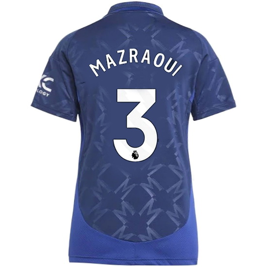 2024/25 Noussair Mazraoui #3 Away Women's Soccer Jersey - Click Image to Close