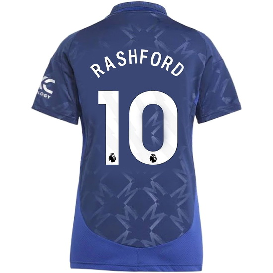 2024/25 Marcus Rashford #10 Away Women's Soccer Jersey - Click Image to Close