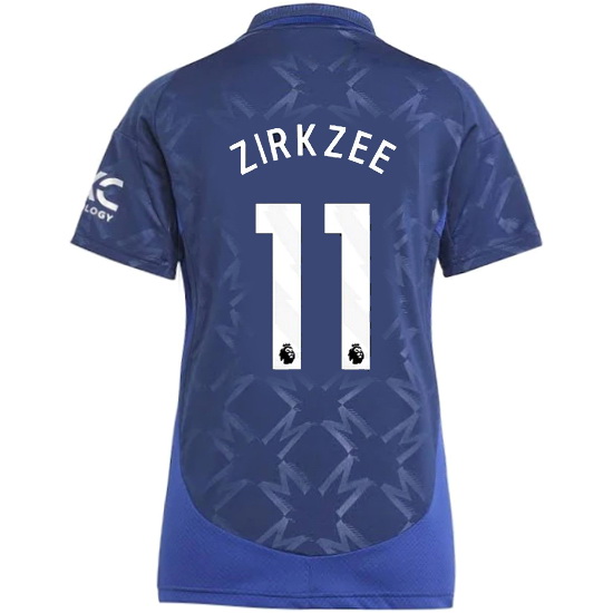 2024/25 Joshua Zirkzee #11 Away Women's Soccer Jersey - Click Image to Close