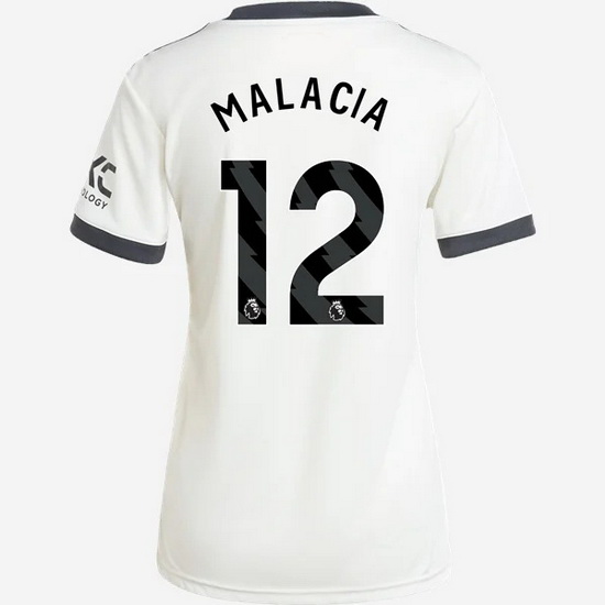 2024/25 Tyrell Malacia #12 Third Women's Soccer Jersey - Click Image to Close