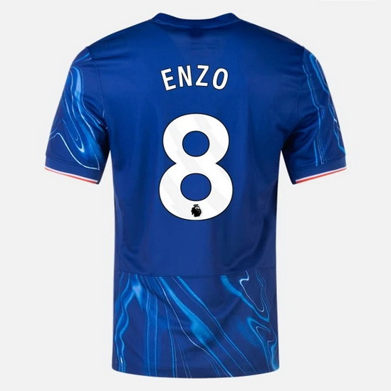 2024/25 Enzo Fernandez #8 Home Men's Soccer Jersey - Click Image to Close