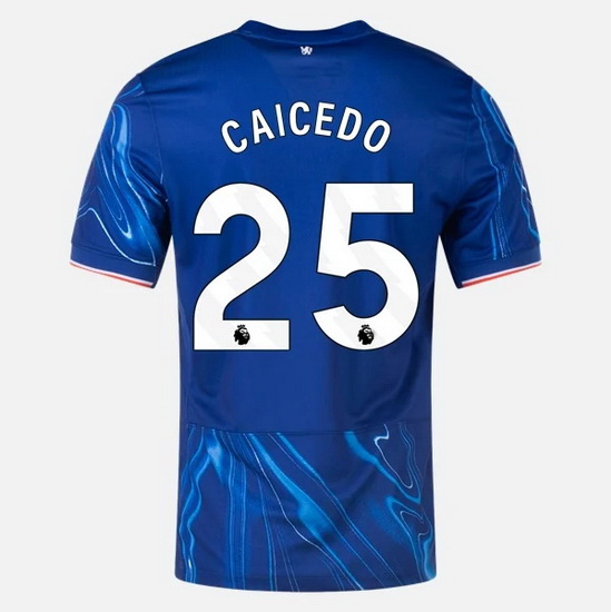 2024/25 Moises Caicedo #25 Home Men's Soccer Jersey - Click Image to Close