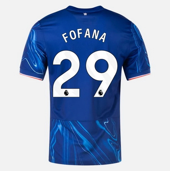 2024/25 Wesley Fofana #29 Home Men's Soccer Jersey