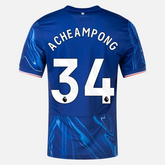 2024/25 Josh Acheampong #34 Home Men's Soccer Jersey