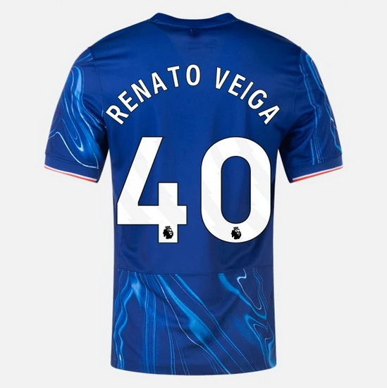 2024/25 Renato Veiga #40 Home Men's Soccer Jersey