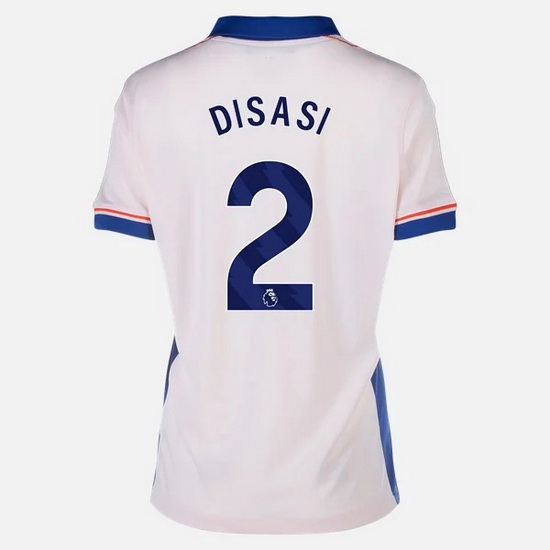 2024/25 Axel Disasi #2 Home Women's Soccer Jersey - Click Image to Close