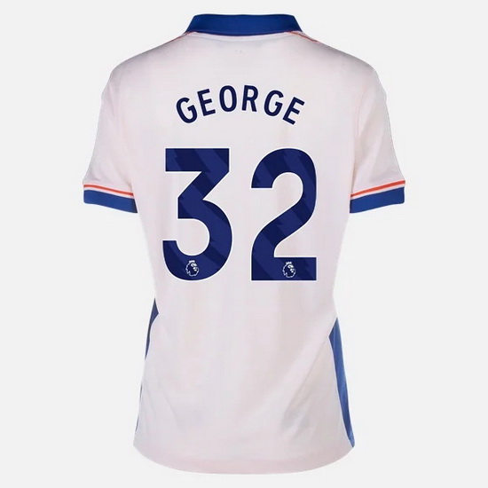 2024/25 Tyrique George #32 Home Women's Soccer Jersey - Click Image to Close