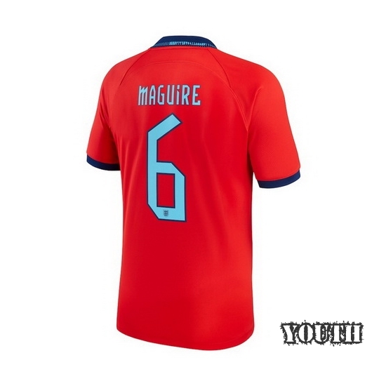 2022/23 Harry Maguire England Away Youth Soccer Jersey