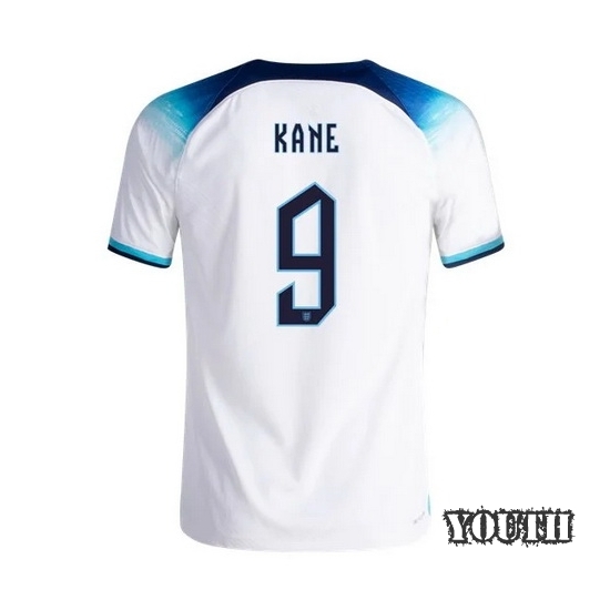 22/23 Harry Kane England Home Youth Soccer Jersey