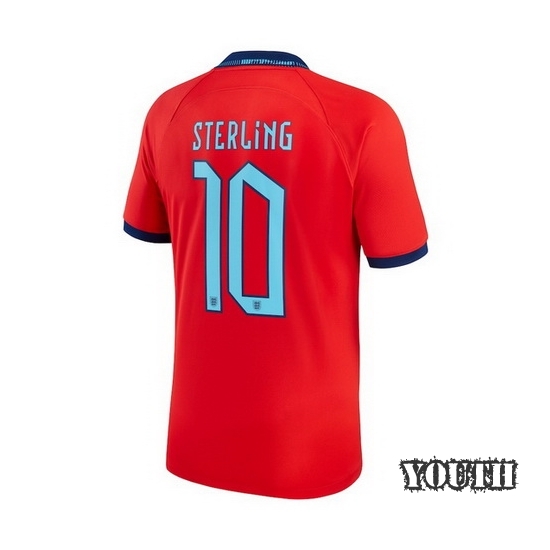 2022/23 Raheem Sterling England Away Youth Soccer Jersey