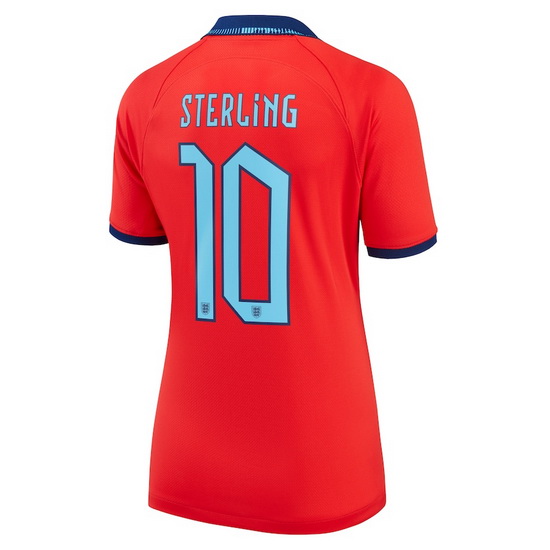 2022/2023 Raheem Sterling England Away Women's Soccer Jersey
