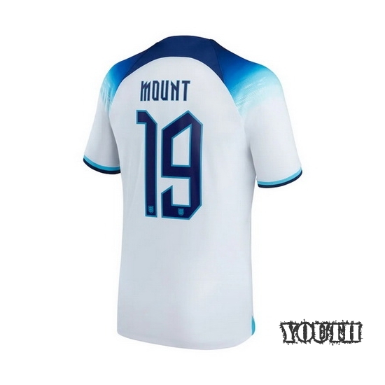 22/23 Mason Mount England Home Youth Soccer Jersey