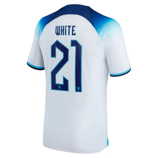 2022/23 Ben White England Home Men's Soccer Jersey
