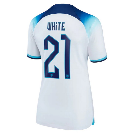 22/23 Ben White England Home Women's Soccer Jersey