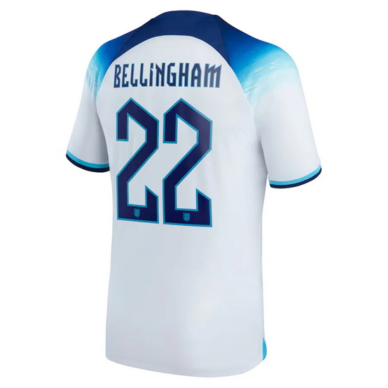 2022/23 Jude Bellingham England Home Men's Soccer Jersey