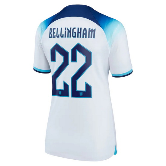 22/23 Jude Bellingham England Home Women's Soccer Jersey