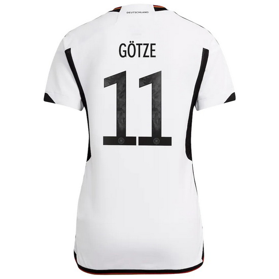 22/23 Mario Gotze Germany Home Women's Soccer Jersey