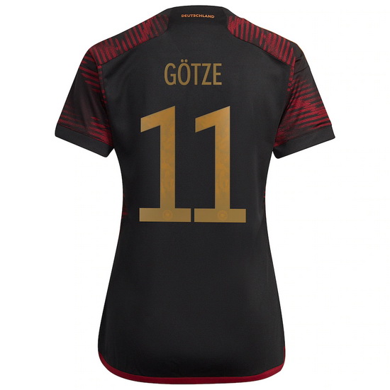 2022/2023 Mario Gotze Germany Away Women's Soccer Jersey