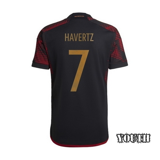 2022/23 Kai Havertz Germany Away Youth Soccer Jersey