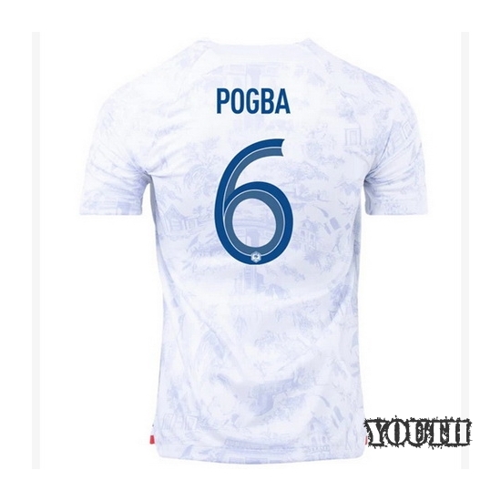 2022/23 Paul Pogba France Away Youth Soccer Jersey