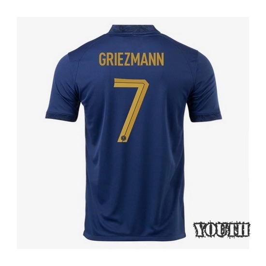 22/23 Antoine Griezmann France Home Youth Soccer Jersey