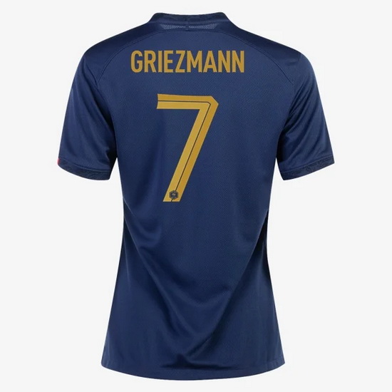 22/23 Antoine Griezmann France Home Women's Soccer Jersey