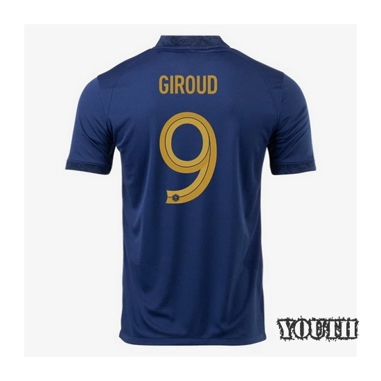 22/23 Olivier Giroud France Home Youth Soccer Jersey