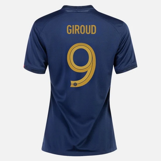 22/23 Olivier Giroud France Home Women's Soccer Jersey