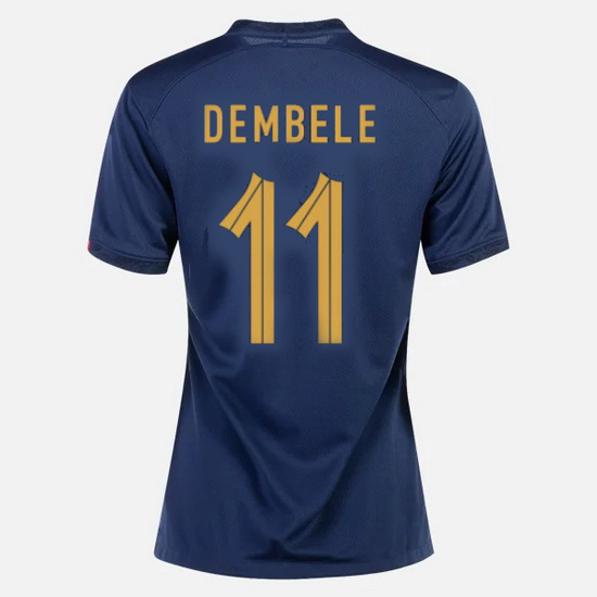22/23 Ousmane Dembele France Home Women's Soccer Jersey