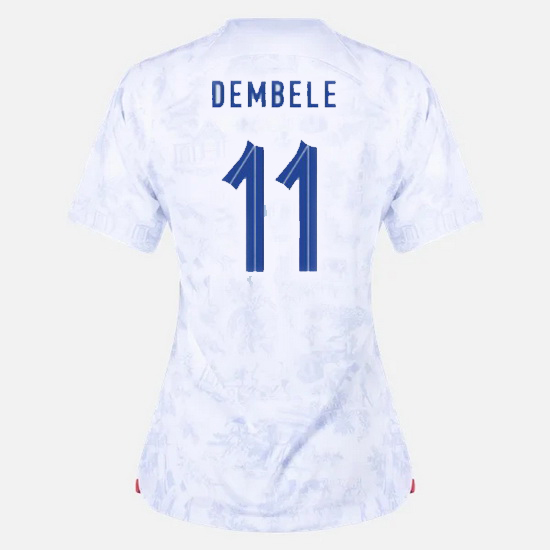 2022/2023 Ousmane Dembele France Away Women's Soccer Jersey