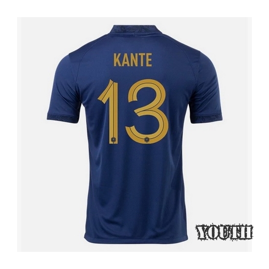 22/23 N'Golo Kante France Home Youth Soccer Jersey