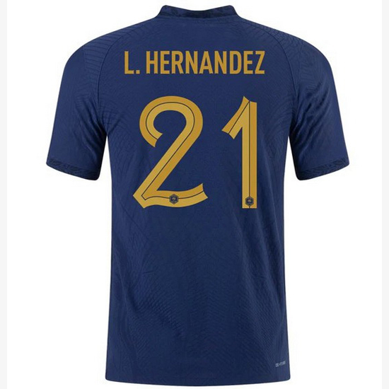2022/23 Lucas Hernandez France Home Men's Soccer Jersey