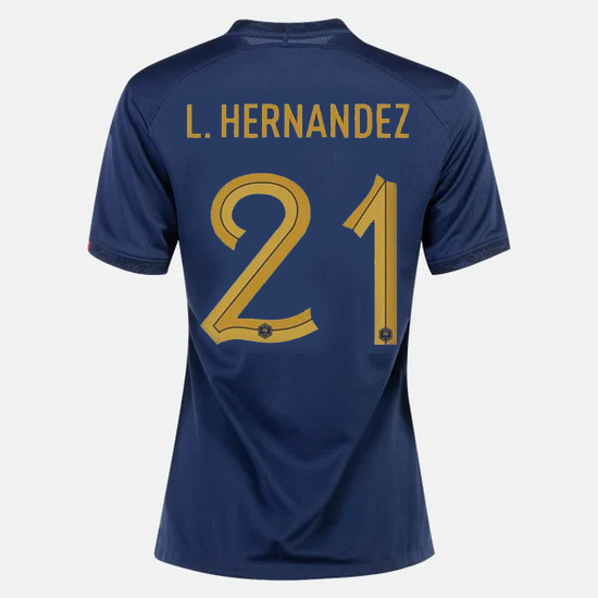 22/23 Lucas Hernandez France Home Women's Soccer Jersey
