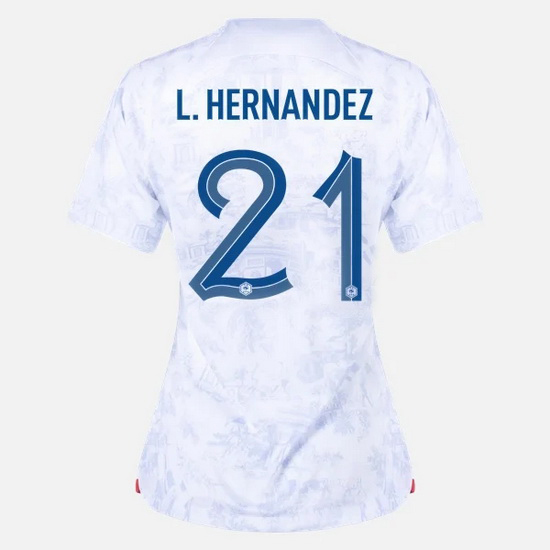2022/2023 Lucas Hernandez France Away Women's Soccer Jersey