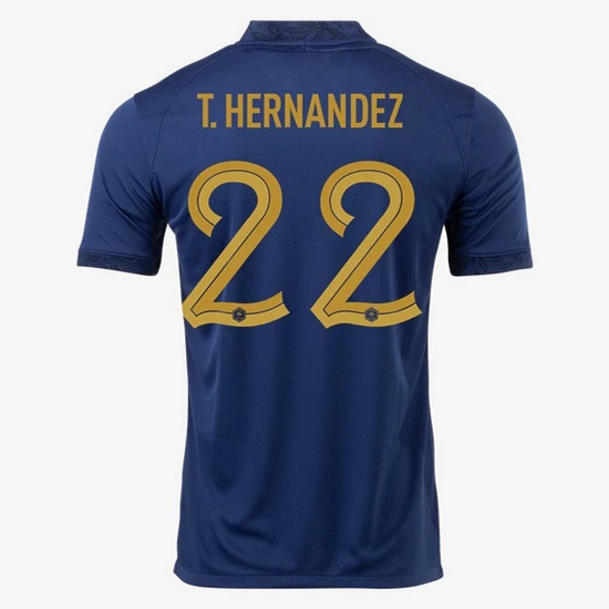2022/23 Theo Hernandez France Home Men's Soccer Jersey