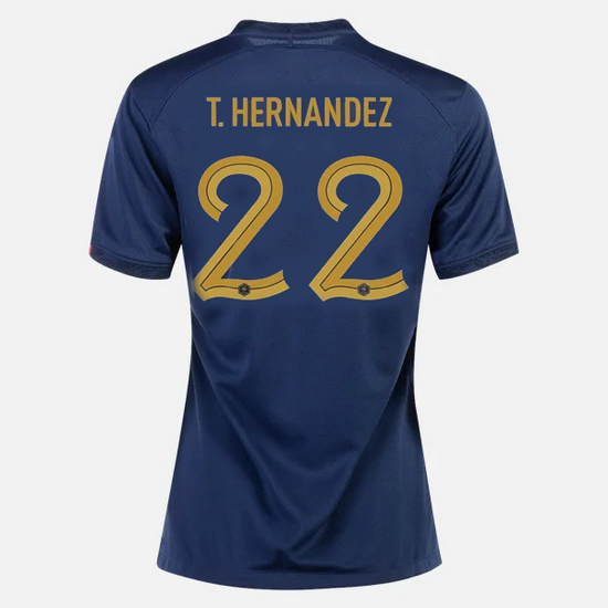 22/23 Theo Hernandez France Home Women's Soccer Jersey