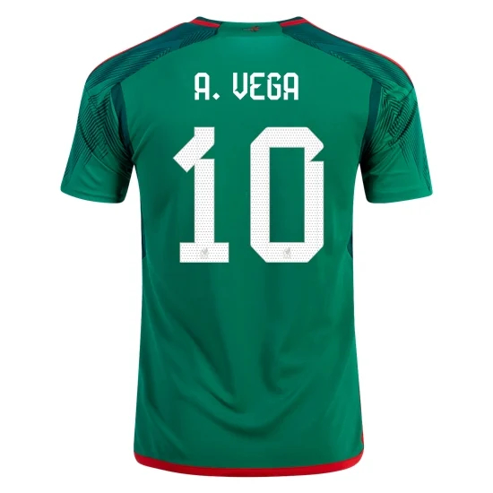 2022/23 Alexis Vega Mexico Home Men's Soccer Jersey