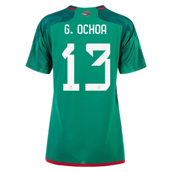 22/23 Guillermo Ochoa Mexico Home Women's Soccer Jersey