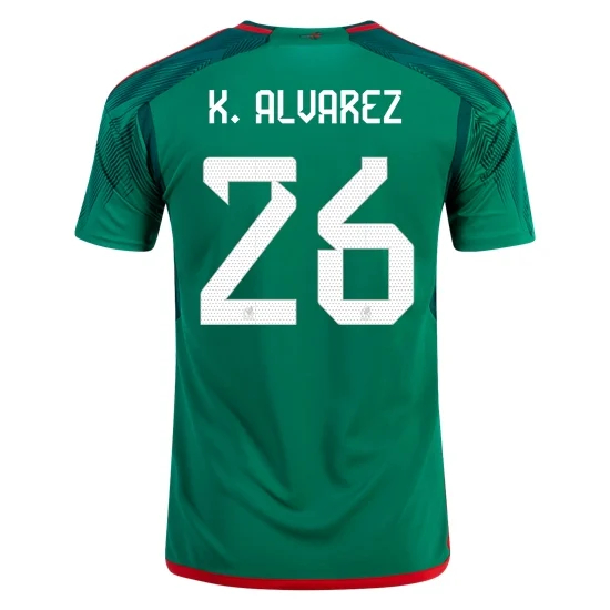 2022/23 Kevin Alvarez Mexico Home Men's Soccer Jersey