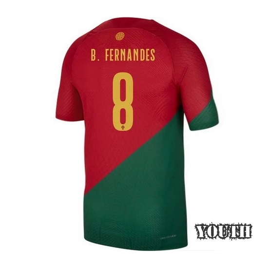 22/23 Bruno Fernandes Portugal Home Youth Soccer Jersey